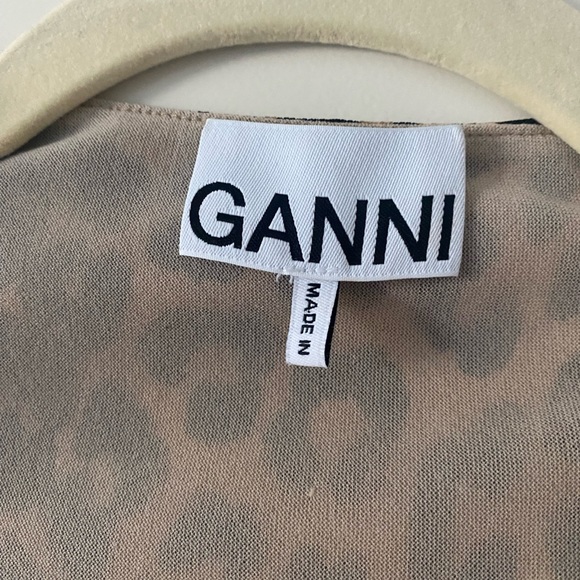 GANNI leopard long sleeve dress - Picture 2 of 2